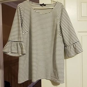 Striped Bell Sleeved Alfani Blouse